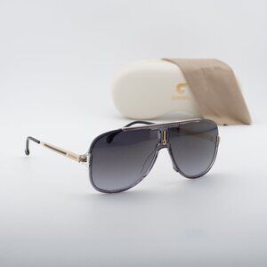 CARRERA 1059/S 0KB7 FQ Aviator Sunglasses - Grey/Gold/Grey Mirrored